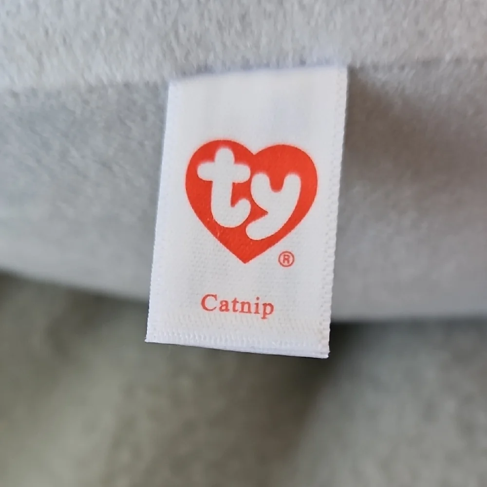 Ty Gray and Pink Stuffed Animal Plush - Picture 4 of 4